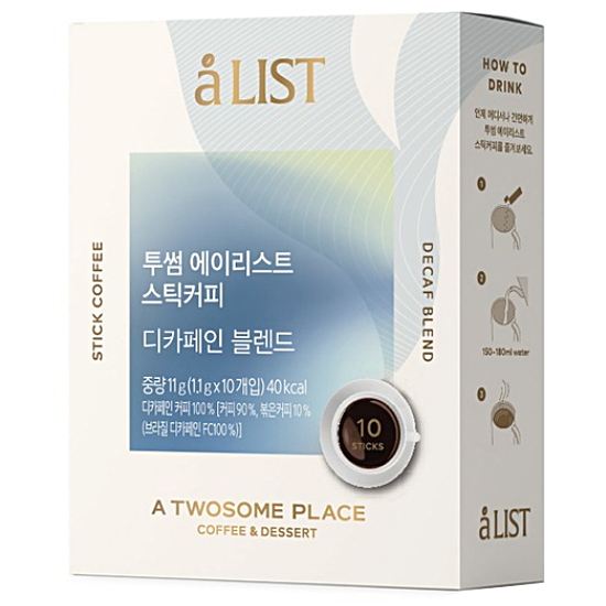 투썸플레이스 에이리스트 스틱커피 디카페인 블렌드 10T (1개)_이미지