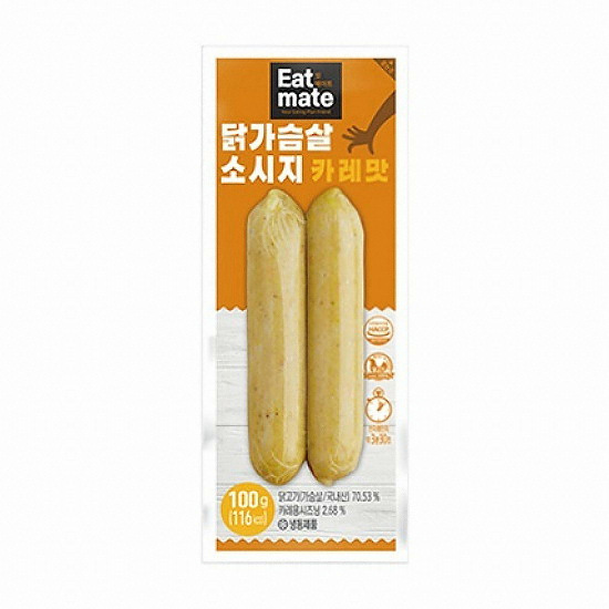 푸드나무 닭가슴살 소시지 카레맛 100g (1개)