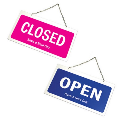 에이모노 OPEN CLOSED 300x160 표지판 7801_이미지