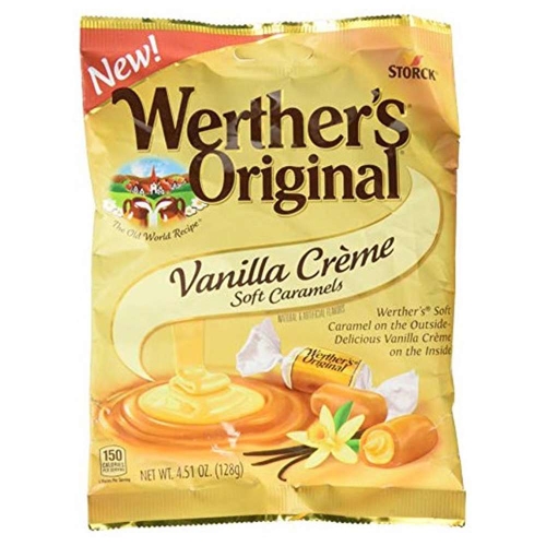 Werthers 웨더스 오리지널 바닐라 크림 소프트 캬라멜 4.51 Ounce_이미지