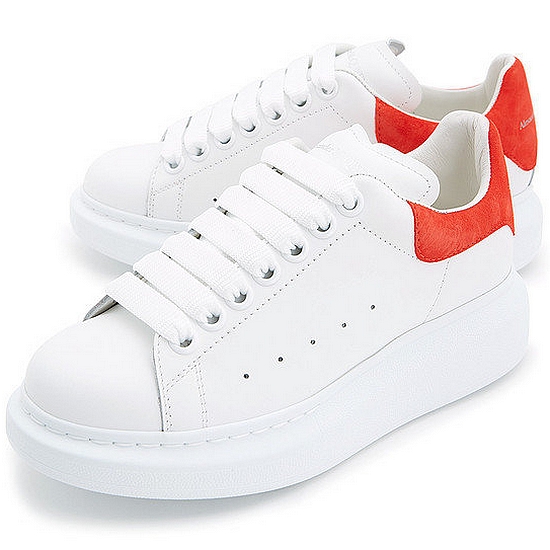 알렉산더 맥퀸 오버솔 스니커즈 553770 WHGP7 (9676, 화이트+레드탭)