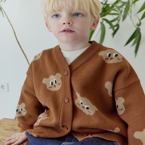 로아앤제인 푸 니트 가디건RJ24FCA02BRT