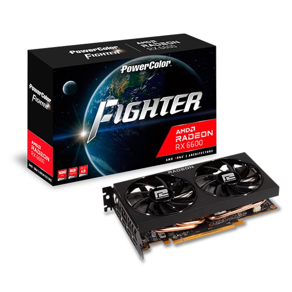 PowerColor 라데온 RX 6600 Fighter D6 8GB 대원씨티에스_이미지