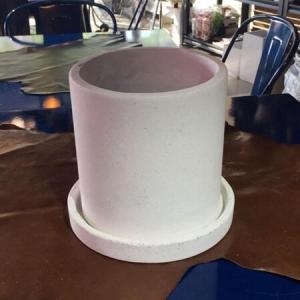 석고 원형 화이트 20x20cm 화분 화분 토기화분 도기화분 흙화분 주물럭화분 예쁜화분 옹기화분 수공예화분 감성화분 수공화분