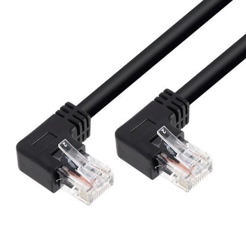 강원전자 KW CAT.5e UTP 왼쪽 꺾임 랜케이블 (KW502LN, 2m)