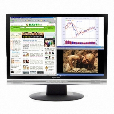 알파스캔 J193DW 강화유리