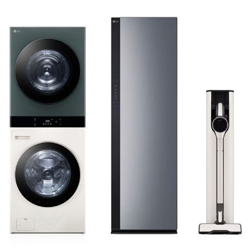 LG전자 트롬 오브제컬렉션 워시타워 WL21EGZU + 스타일러 SC5GMR52 + 청소기 AX920BWE_이미지