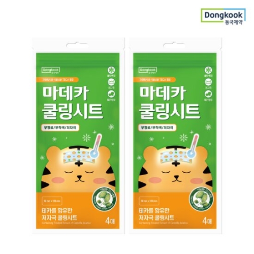 동국제약 마데카 쿨링시트 4매 (2팩(8매))_이미지
