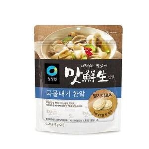 청정원 맛선생 멸치디포리 국물내기한알 100g(4gx25입)이미지입니다. 누르면 해당 게시물로 새창이동합니다.