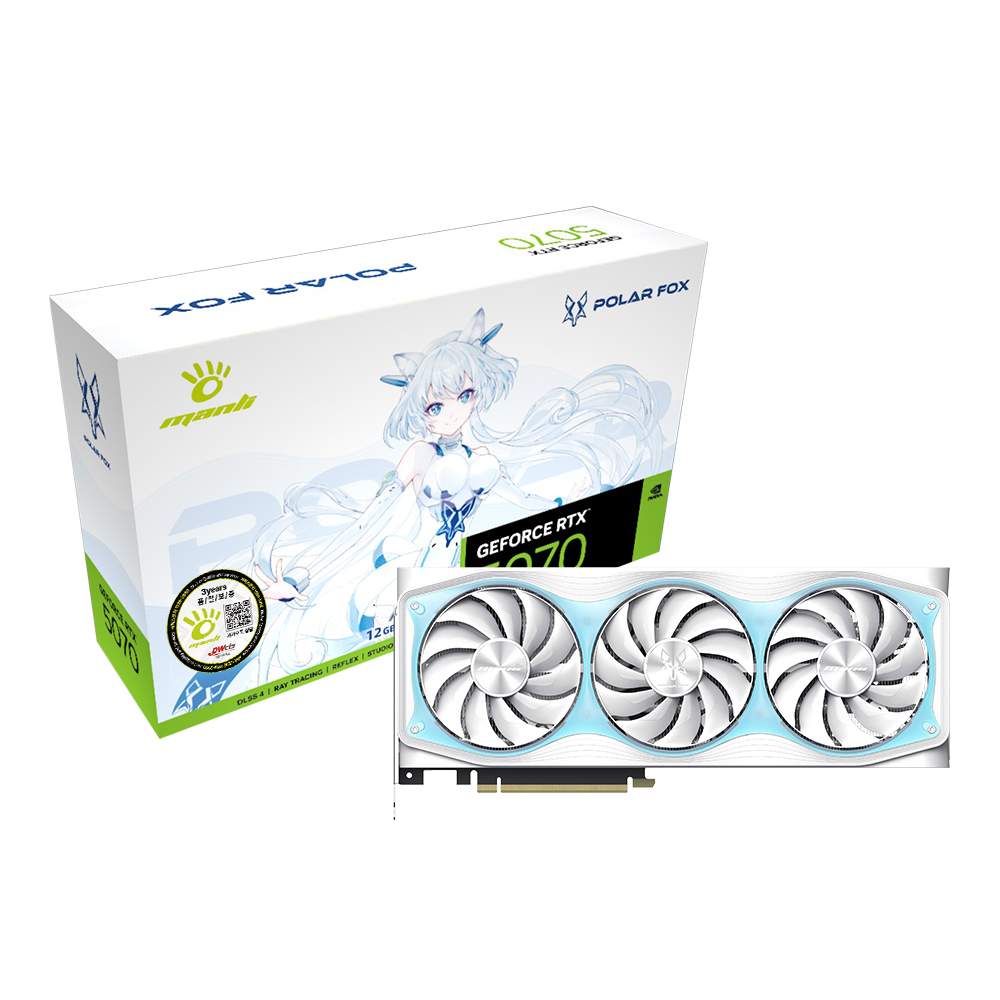 지포스 RTX 5070 Polar Fox OC V2 D7 12GB 대원씨티에스