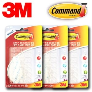 투명 선정리 장식용전선 미니클립 60P