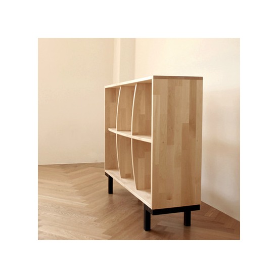 트리앤조이 철제 2단 자작책장 (140cm)_이미지