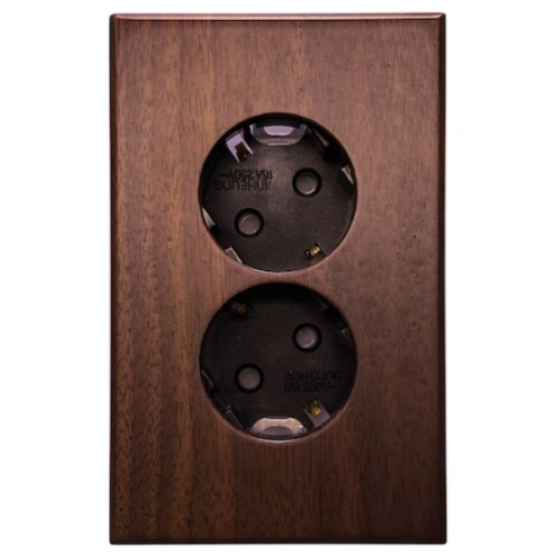 아루아스튜디오 ASWC 2구 원목 레트로 콘센트_이미지