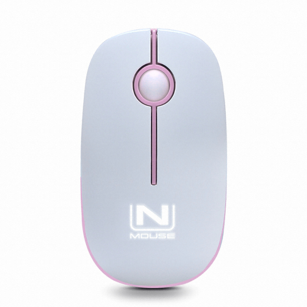 스카이디지탈 NMOUSE W42 LED 무소음 무선 마우스 (핑크)_이미지