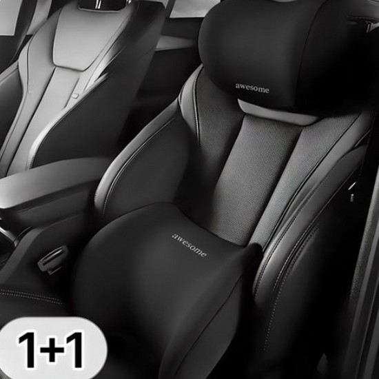  투데이리빙 차량용 메모리폼 목 + 허리쿠션 세트 (1세트)