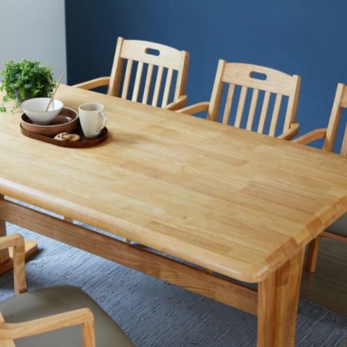 베스트리빙 오츠카 카파 원목 식탁 1350 (회전암체어4개)_이미지