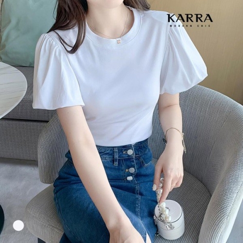 하난에프씨 KARRA 페미닌볼륨퍼프티셔츠_A4M1382