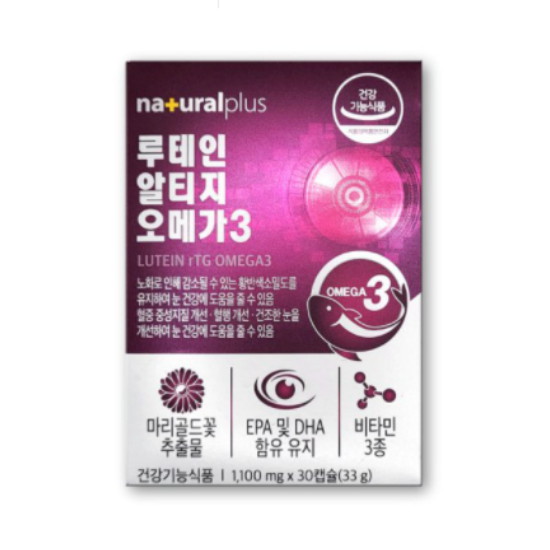 내츄럴플러스 루테인 알티지 오메가3 30캡슐