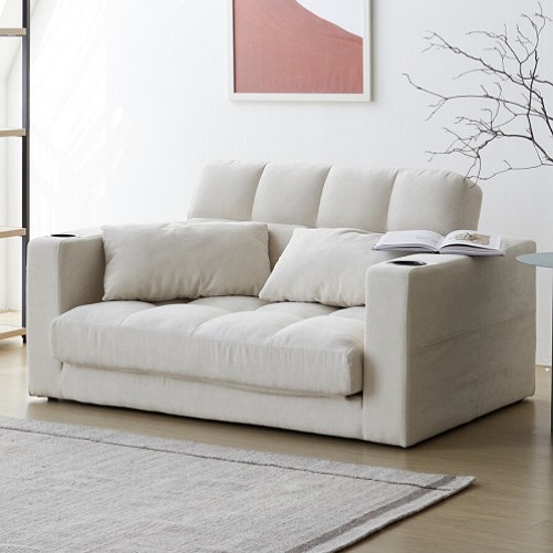 홈즈 패브릭 소파베드 2인용