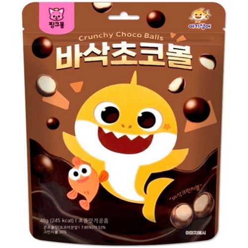  리더스인팜 아기상어 바삭 초코볼 48g [1개]