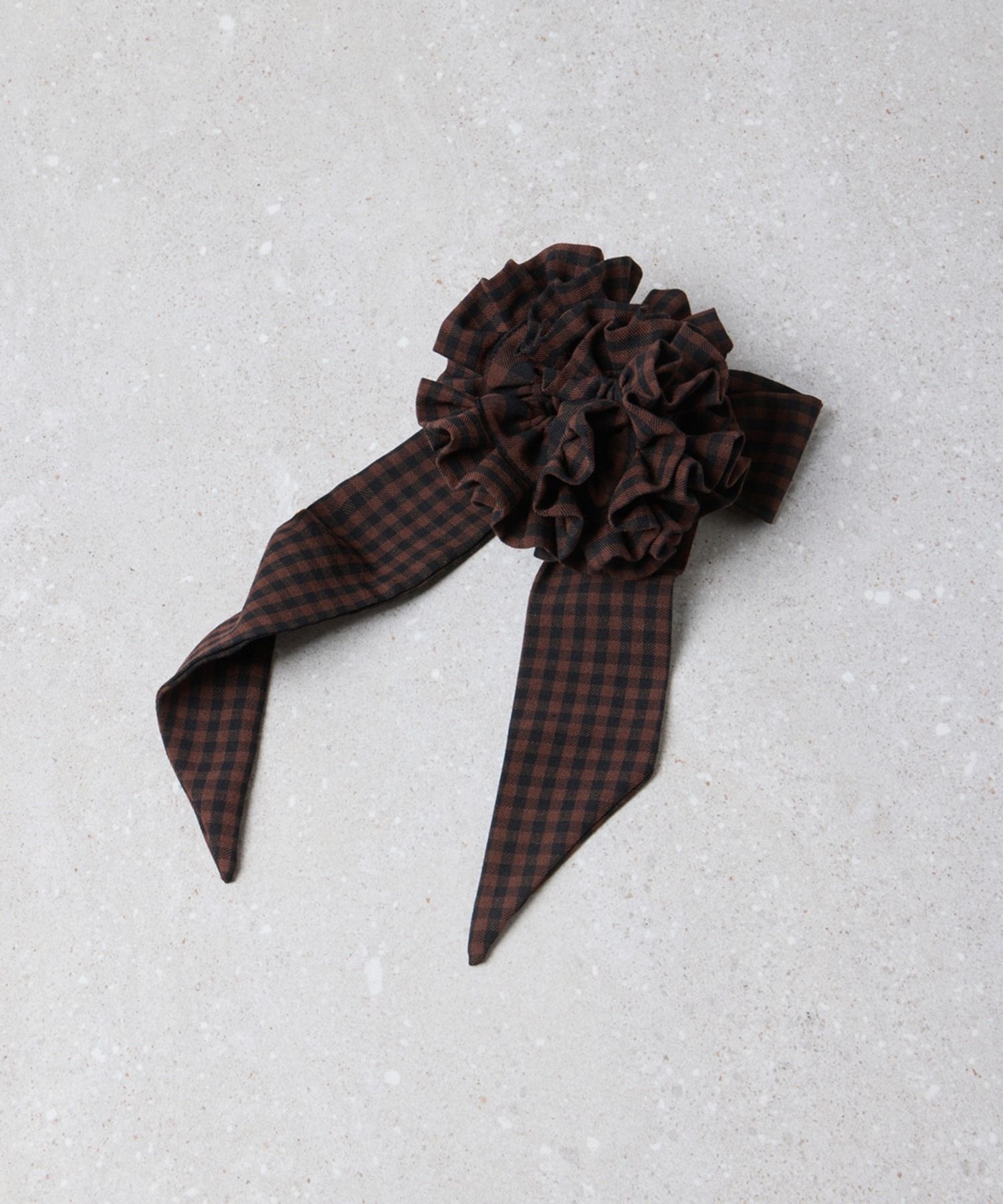 슈콤마보니 SUECOMMA BONNIE Fev_Ruffle Hair Scrunchiebrown_DFAOA25506BRN 5553027