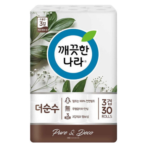 깨끗한나라 순수 시그니처 28m (30롤) (2팩)_이미지