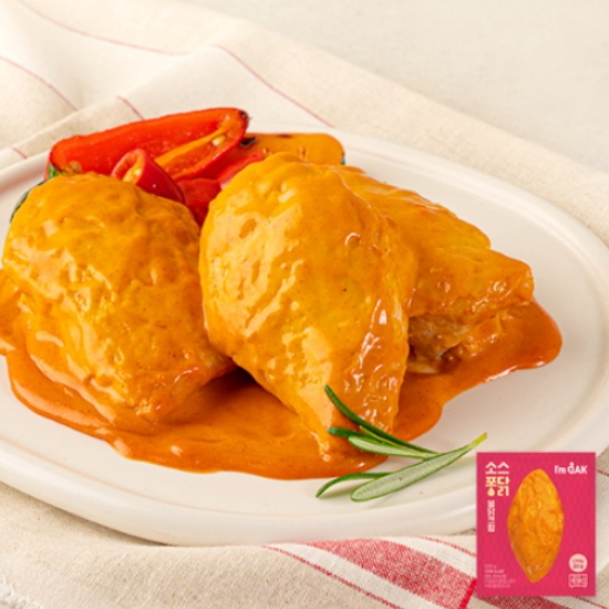 와이즈유엑스글로벌 아임닭 소스퐁닭 닭가슴살 불닭크림 100g (30개)