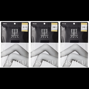 아츠기 ASTIGU 여성 스타킹 AP6003 3개세트 딥 블랙_이미지