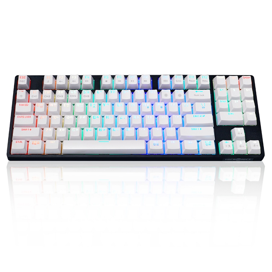 마이크로닉스 MANIC EX89 텐키리스PRO 게이밍기계식 RGB (청축)_이미지
