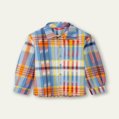 Oilily 베르투스 블라우스 이카트 체크/울트라마린 517696