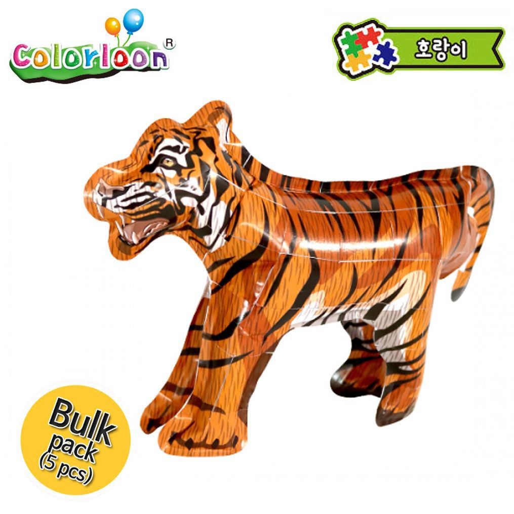 컬러룬 3D퍼즐 스티커 풍선 호랑이 5인 AAZ4219_이미지