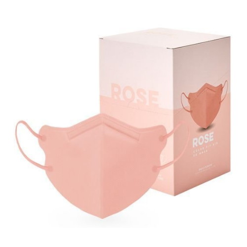 컬러핏 에어 새부리형마스크 30매 중형로즈핑크