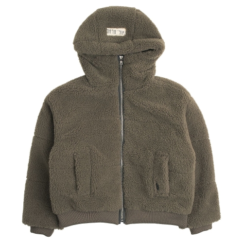 블루테일 AZI1JP01BN 브라운 퀼팅 보아털 후드점퍼_이미지