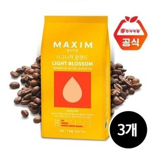 동서식품 맥심 시그니처 블렌드 라이트 블로섬 1kg (3개)