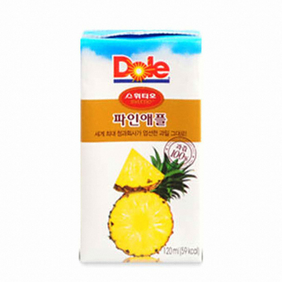 Dole 파인애플 주스 120ml (32개)_이미지