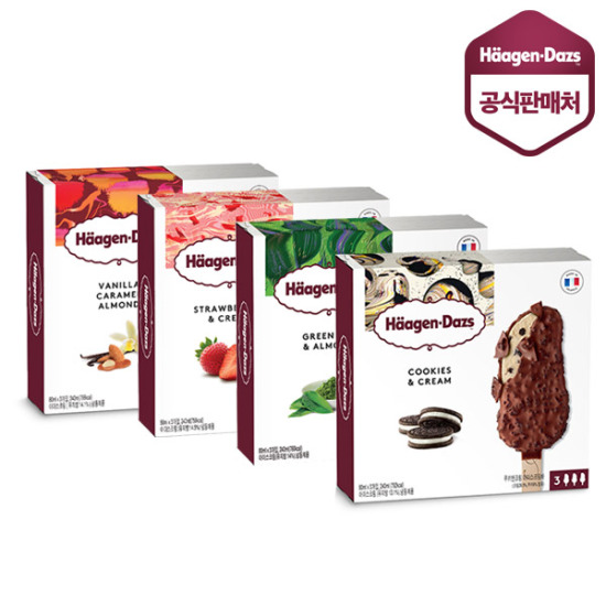 그린티 아몬드 아이스크림 바 3개입 멀티바 240ml