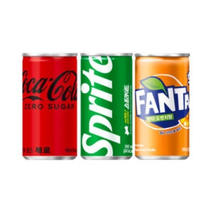 코카콜라 제로 190ml + 스프라이트 190ml + 환타 오렌지 190ml