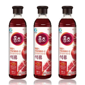대상 청정원 홍초 석류 900ml (3개)