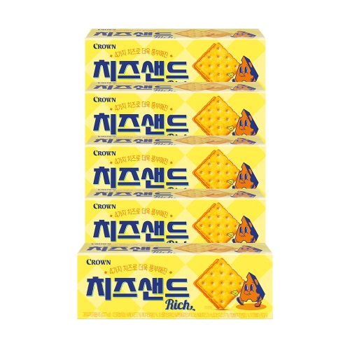 크라운제과 치즈샌드 리치 45g (5개)_이미지