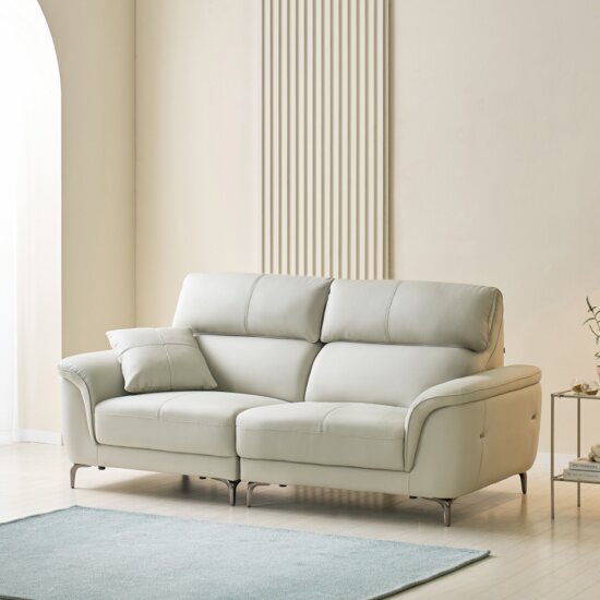 스코나  브라이 실리콘레더 가죽 소파 3인용