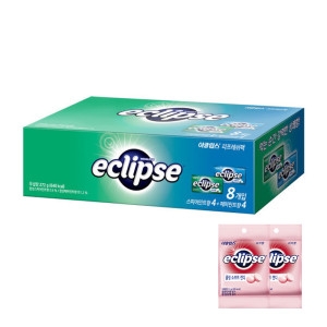 이클립스 리프레쉬팩 페퍼민트 34g 4개 +스피아민트 34g 4개 + 쿨링소프트 캔디 리치향 15g 2개_이미지