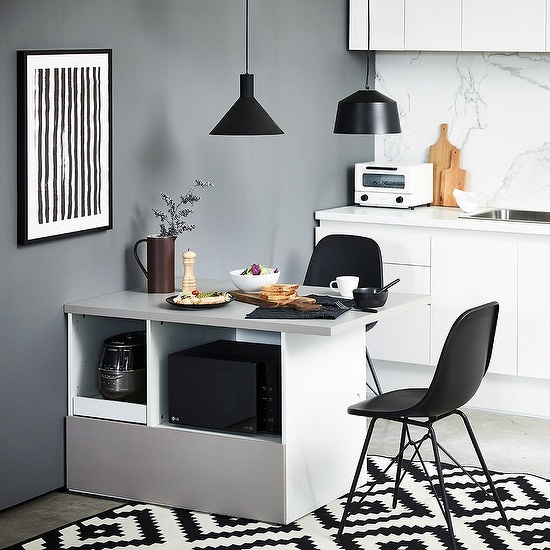 한샘 키친온 아일랜드식탁 (의자별도)_이미지