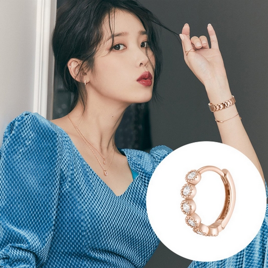 제이에스티나 J e te 14K 싱글 귀걸이 JJJTEQ1BS037R4P00_이미지