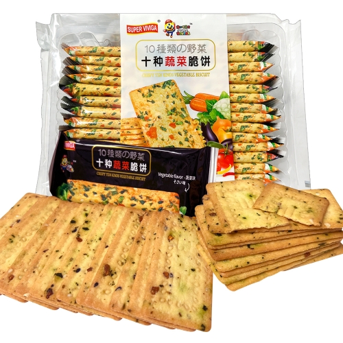 뉴트리365 1팩 26봉 슈퍼비비가 크리스피 10가지 야채맛 비스킷 간식 과자_이미지