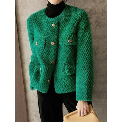 모리스커밍홈 에코 푸들퍼 금장단추 자켓_M2512JK624D