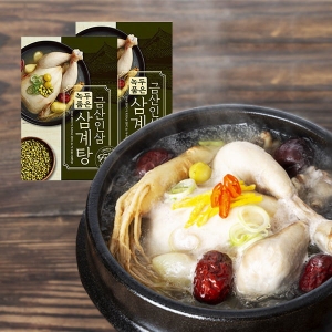 참바다영어조합법인 녹두품은 금산인삼 삼계탕 1.2kg (3개)_이미지