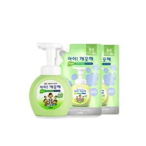 <b>아이</b><b>깨끗해</b> 핸드워시거품형 용기250ml+<b>리필</b>2개 복숭아