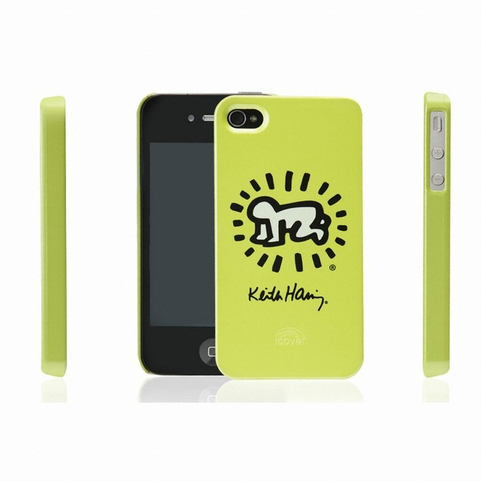 아이커버 KEITH HARING PASTEL GLOSSY LIMEGREEN CASE (아이폰4/4S)_이미지