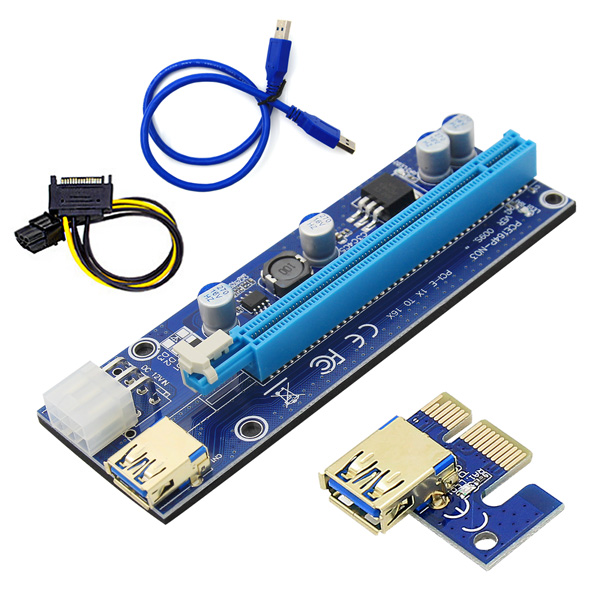 AONE PCI-Express 1x to 16X 009S LED 라이저카드