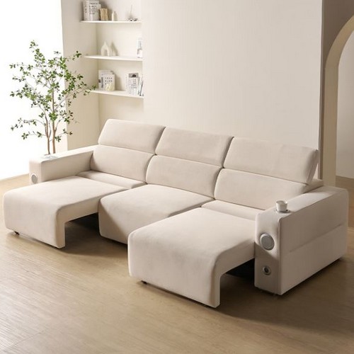 바로방가구 슬로 슬라이드 모션 이지클린 패브릭 소파 4인용